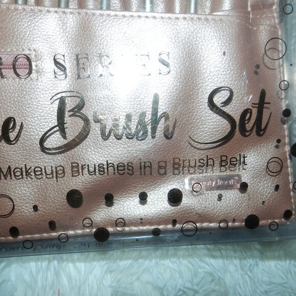 Beauty treats Pro 15 Piece Brush Set + Brush Belt Case Gold Set🆕FAST🏃🏻💨⚡🚚 - Picture 4 of 16